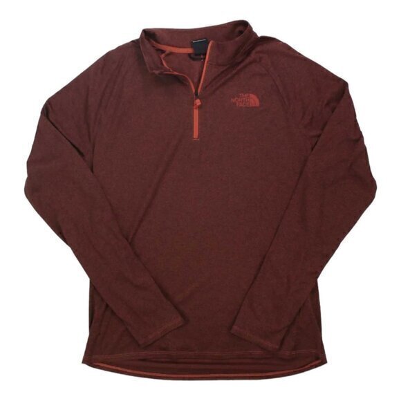 "NWT" The North Face Mens Small Big Pine 1/4 Zip Burgunduy Pullover - Picture 1 of 12